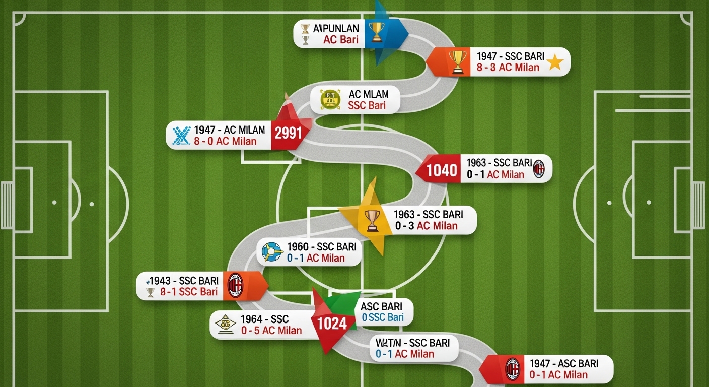 AC Milan vs SSC Bari Timeline